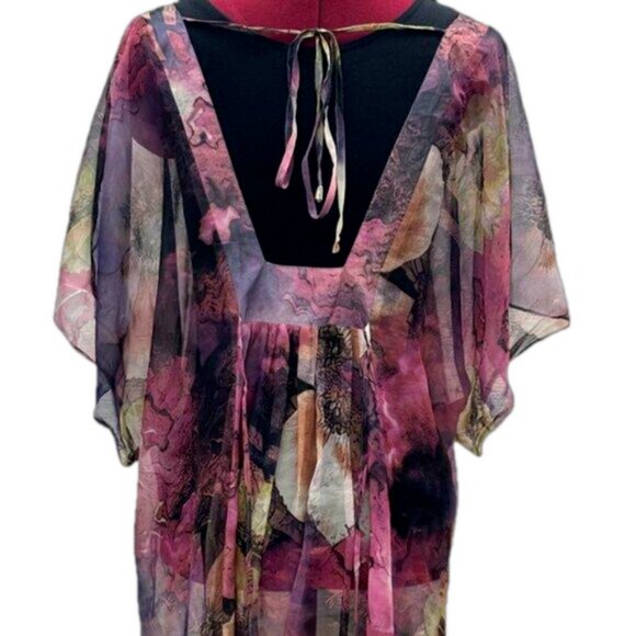 Julian Love Fairy Dress Beach Cover Sheer Mermaidcore - Picture 8 of 10